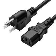 Power Cord – NEMA 5-15P (3-Prong US Plug) to IEC C13 (Female Connector)